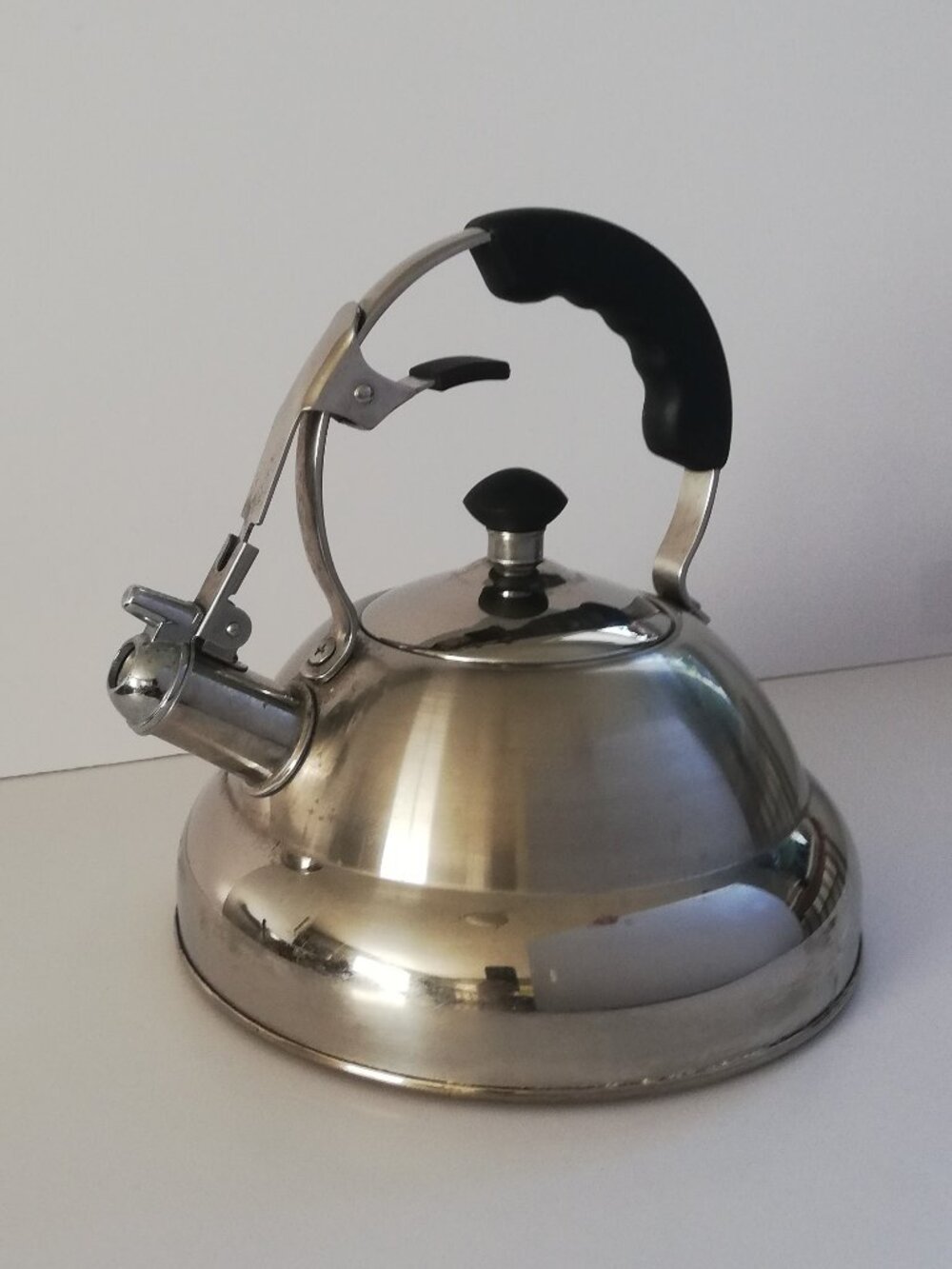 Vintage Paderno Stainless Stovetop “Pots for Eternity” Whistling Tea Kettle
